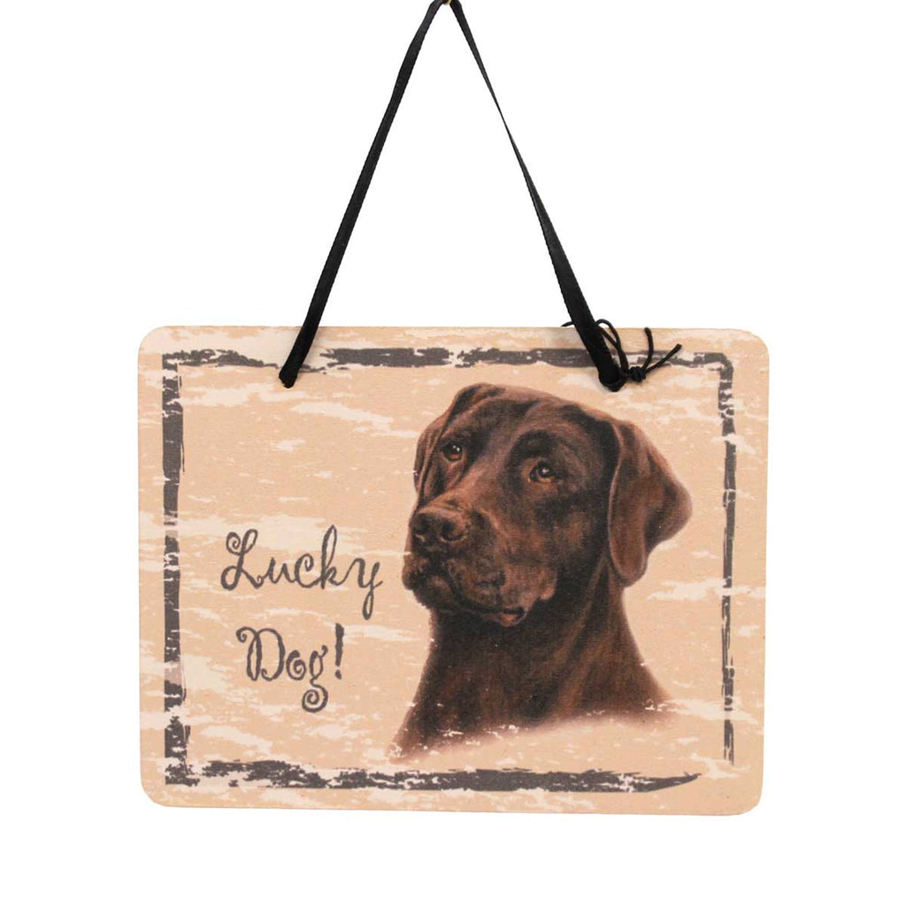 23959 Chocolate Labrador Retriever Plaque GP31C