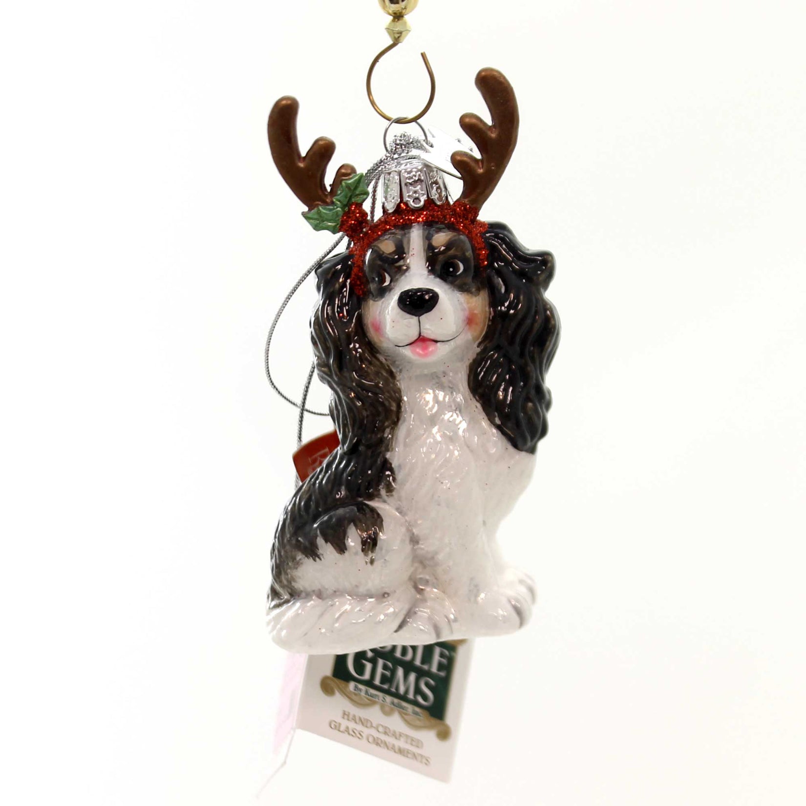 Parent-Nb1261 Dog With Antlers Ornament