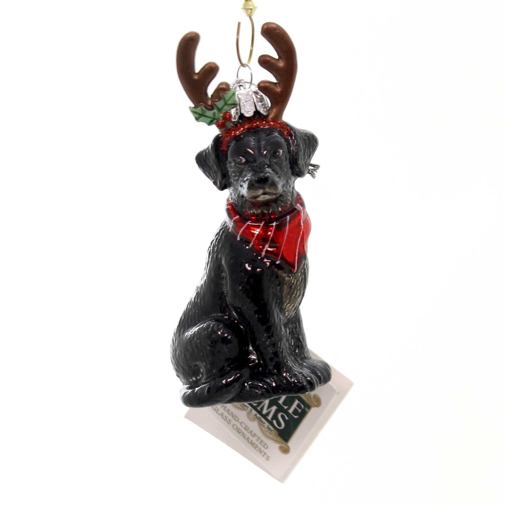 Parent-Nb1261 Dog With Antlers Ornament