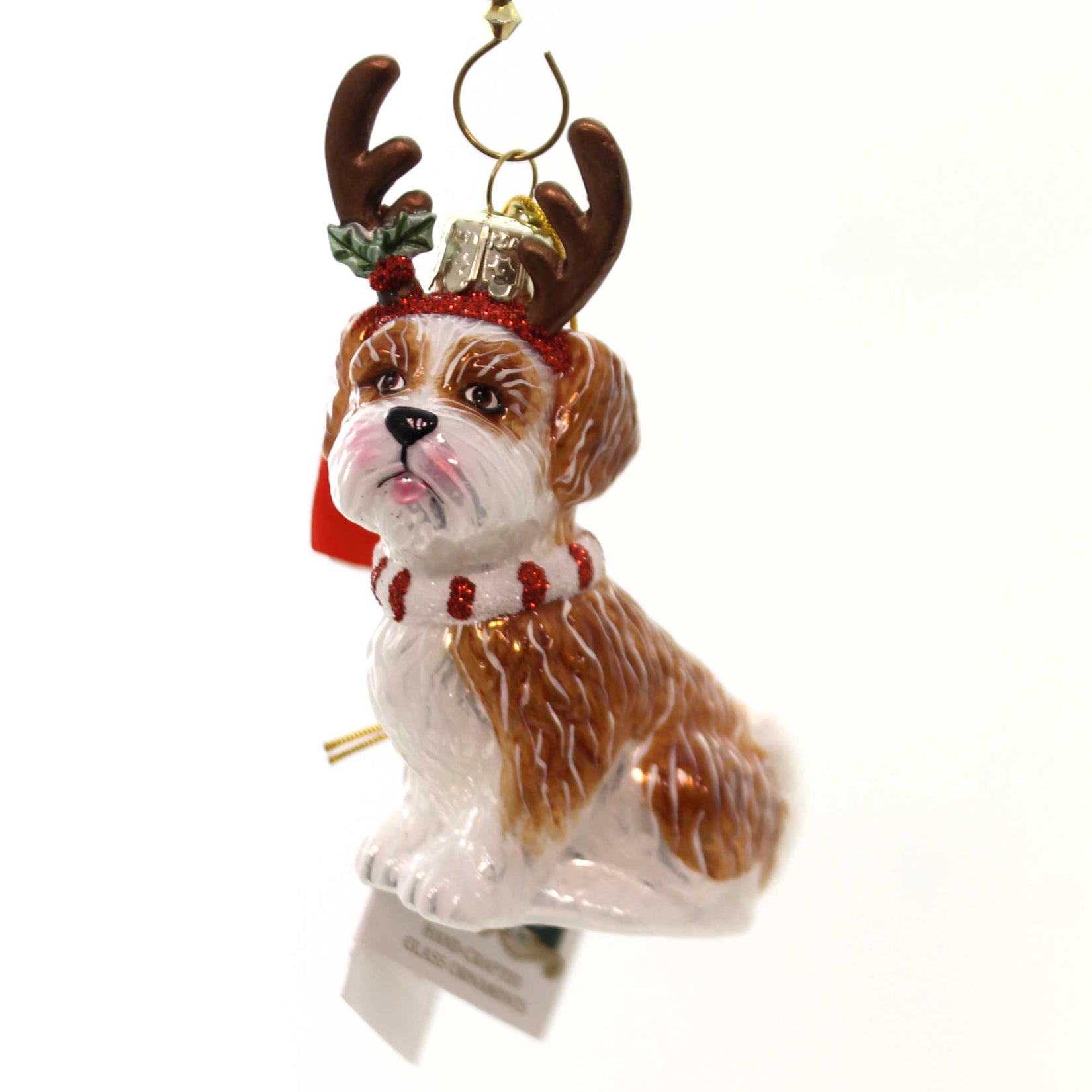 Parent-Nb1261 Dog With Antlers Ornament