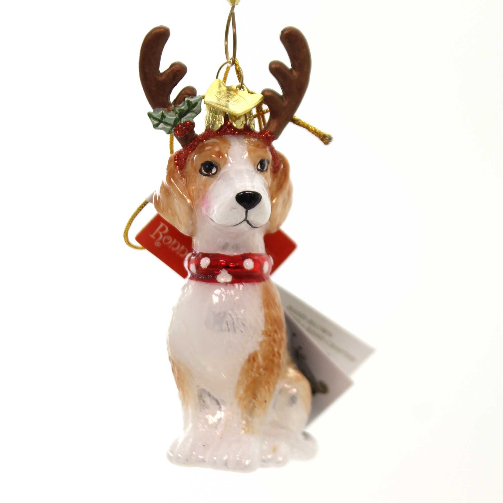 Parent-Nb1261 Dog With Antlers Ornament