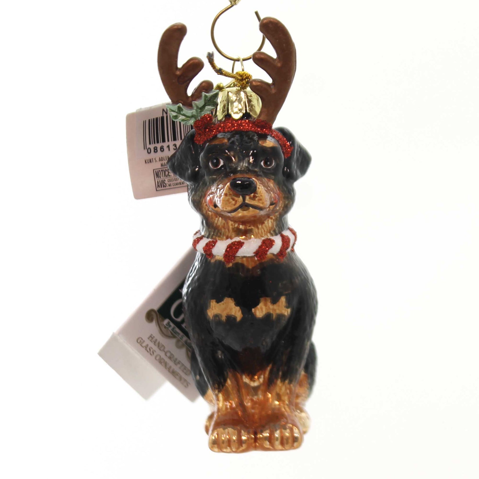 Parent-Nb1261 Dog With Antlers Ornament
