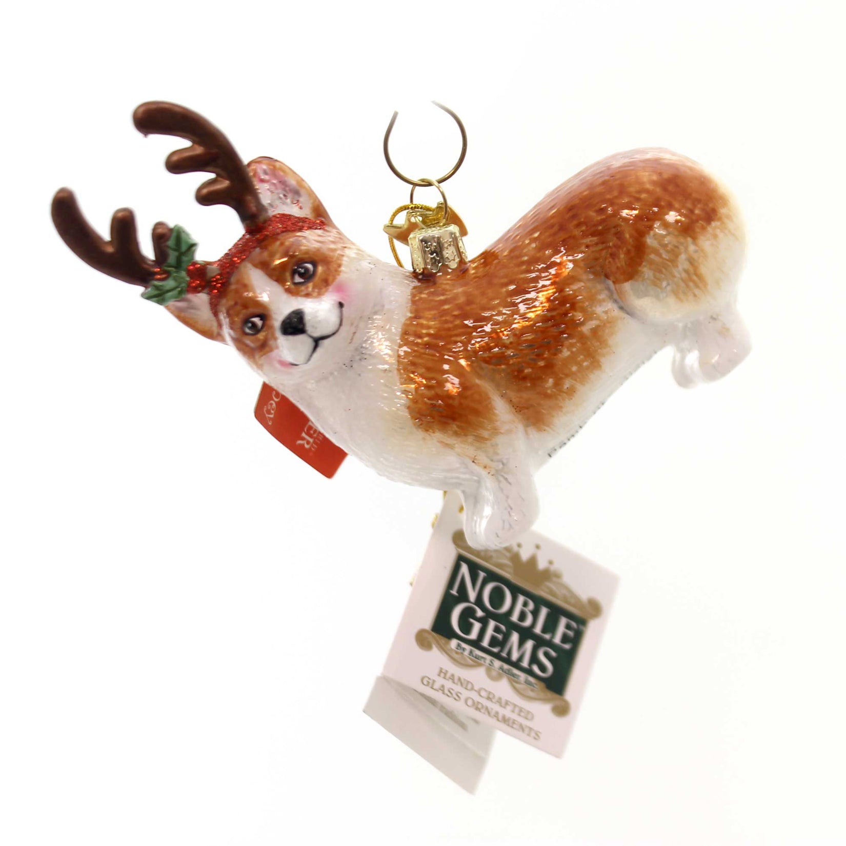 Parent-Nb1261 Dog With Antlers Ornament