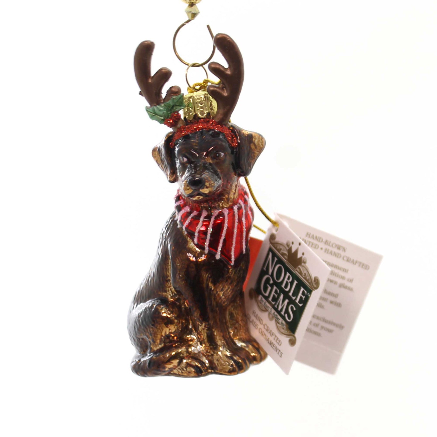 Parent-Nb1261 Dog With Antlers Ornament