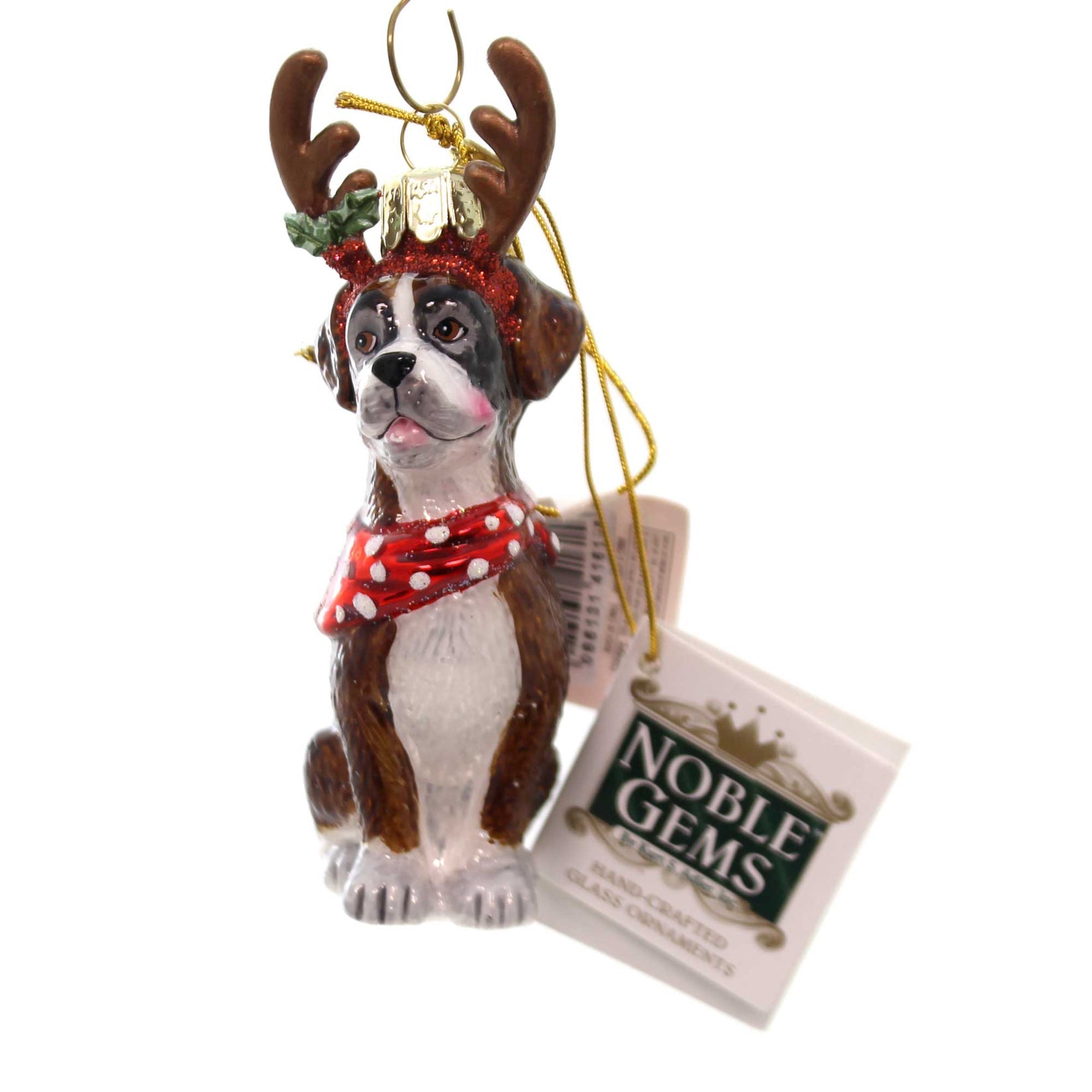 Parent-Nb1261 Dog With Antlers Ornament