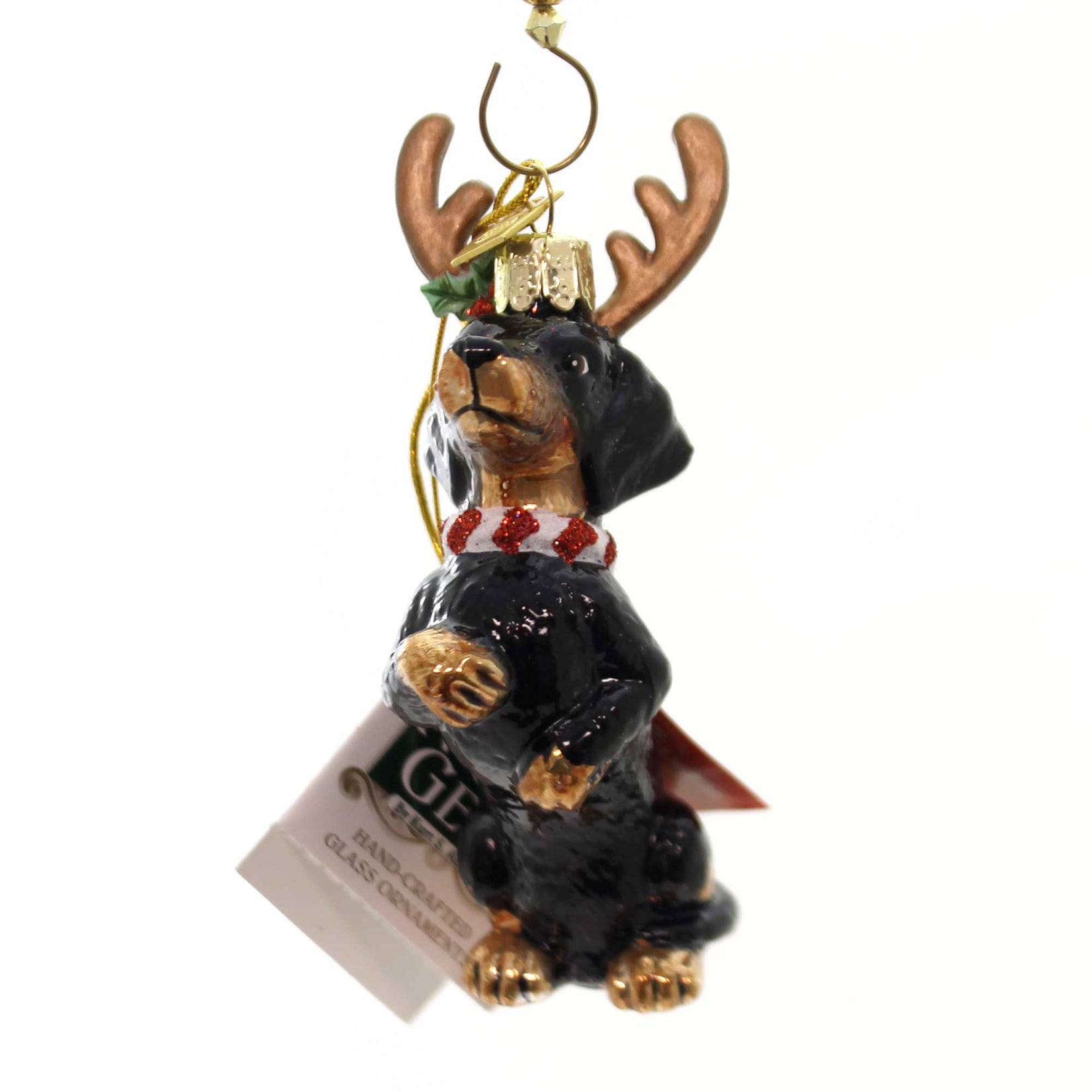 Parent-Nb1261 Dog With Antlers Ornament