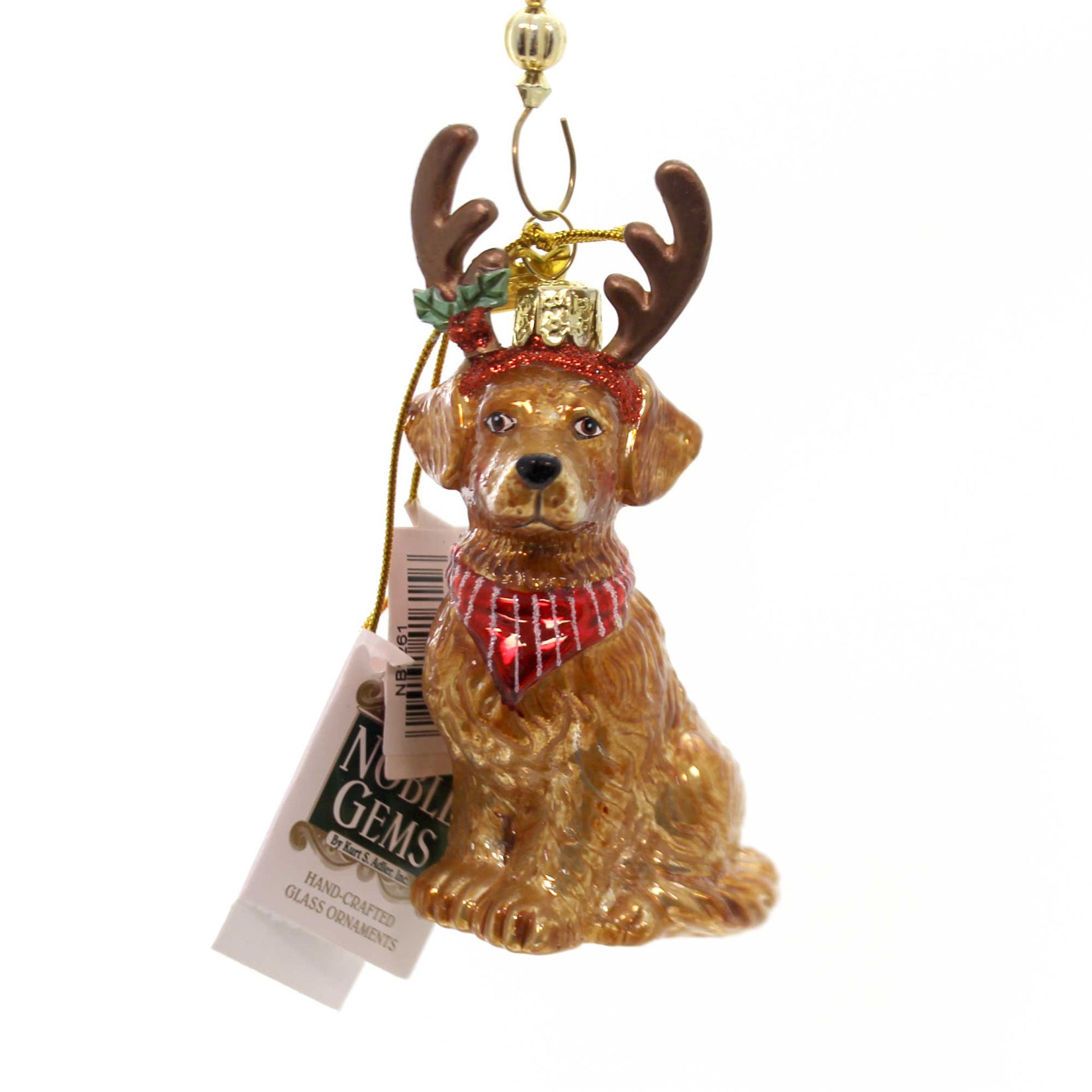 Parent-Nb1261 Dog With Antlers Ornament