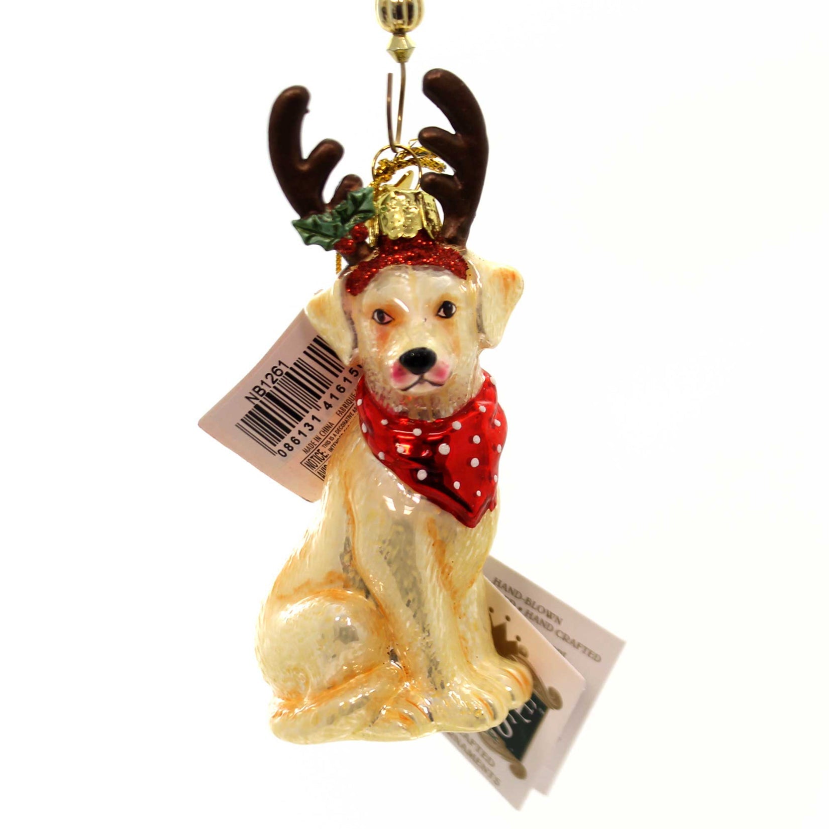 Parent-Nb1261 Dog With Antlers Ornament