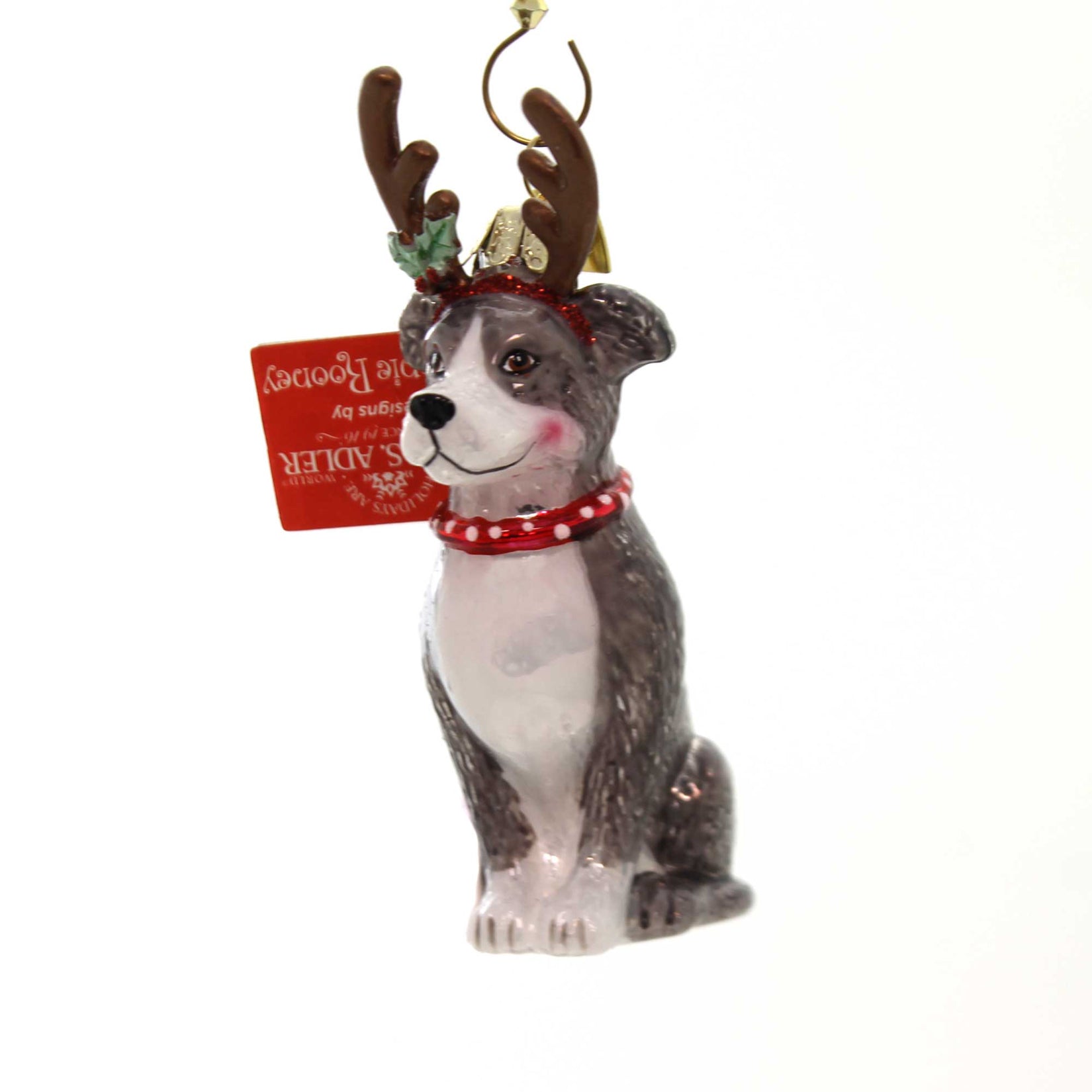 Parent-Nb1261 Dog With Antlers Ornament