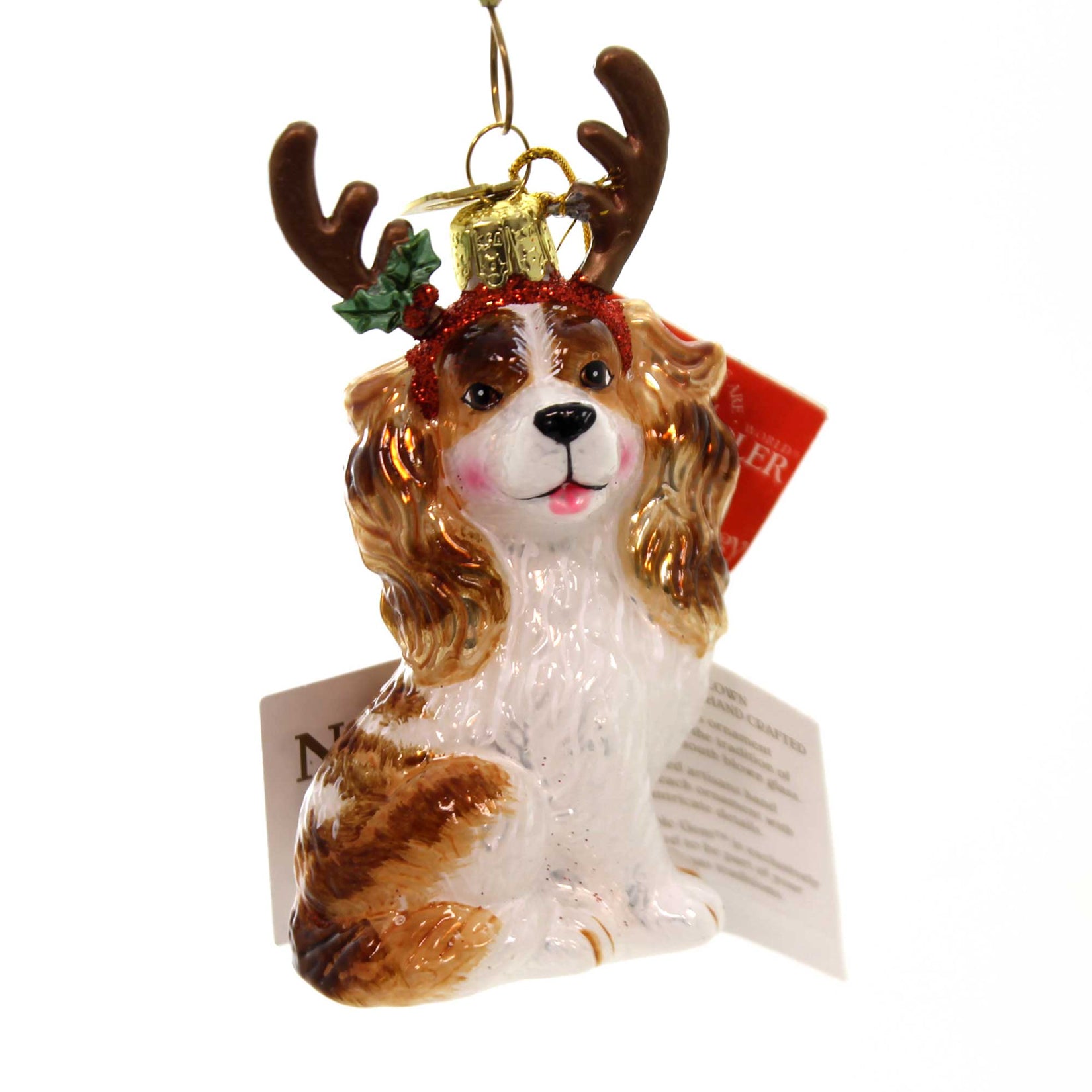 Parent-Nb1261 Dog With Antlers Ornament