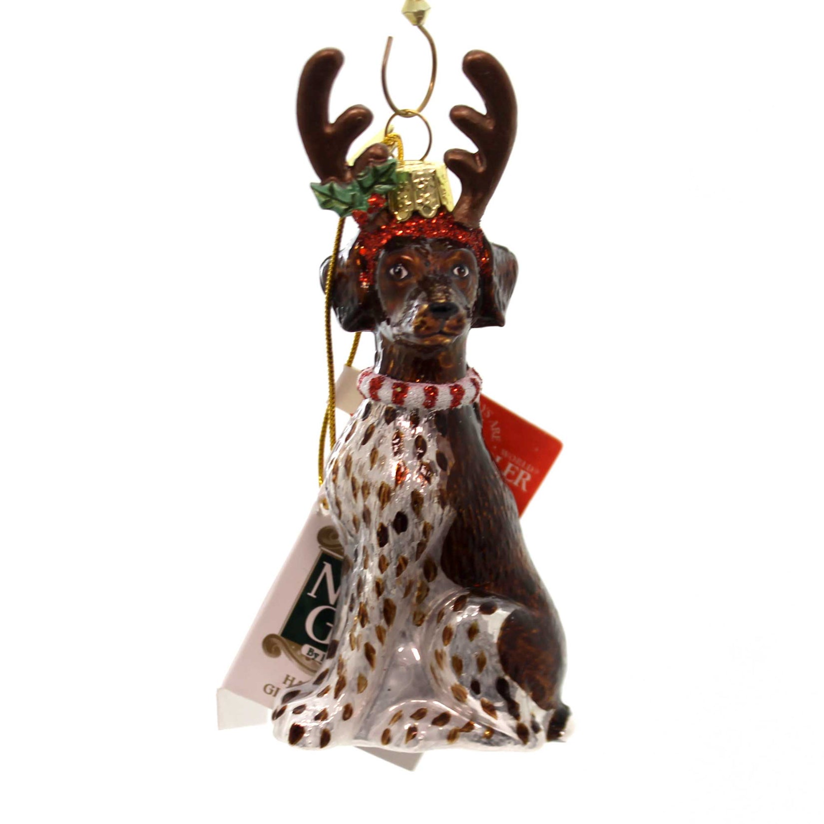 Parent-Nb1261 Dog With Antlers Ornament