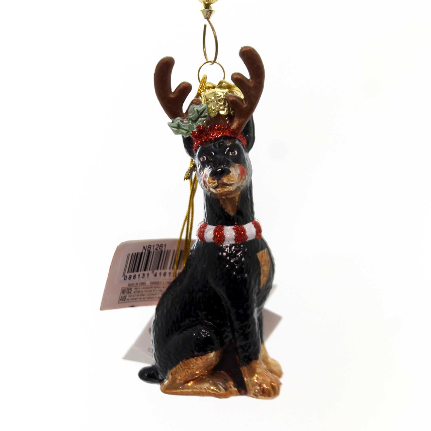Parent-Nb1261 Dog With Antlers Ornament