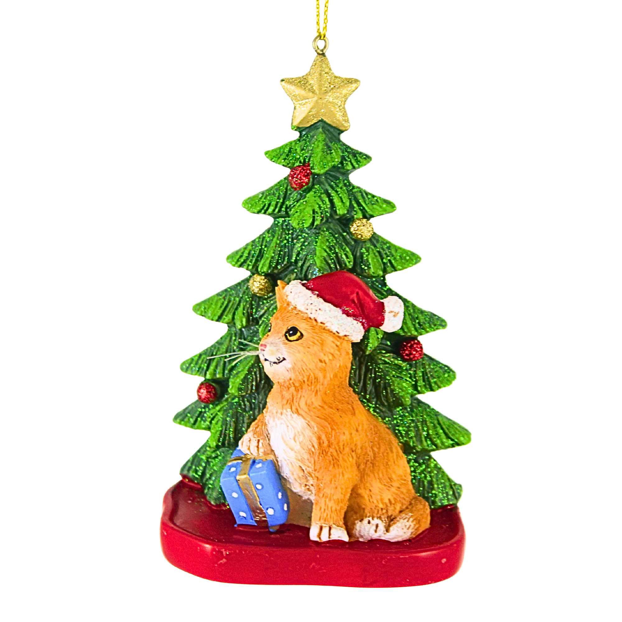 Parent-C7609 Cat W/ Christmas Tree