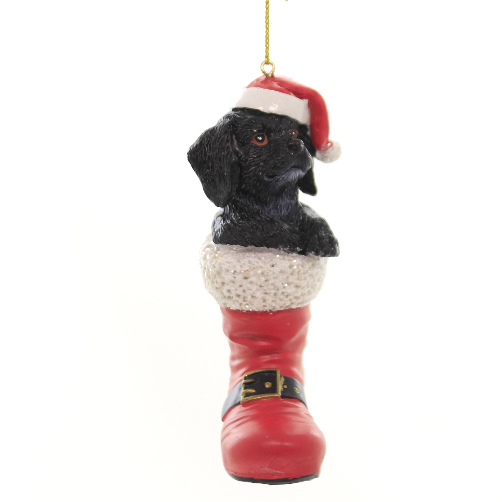 Parent-D3696 Dog In Santa Boot