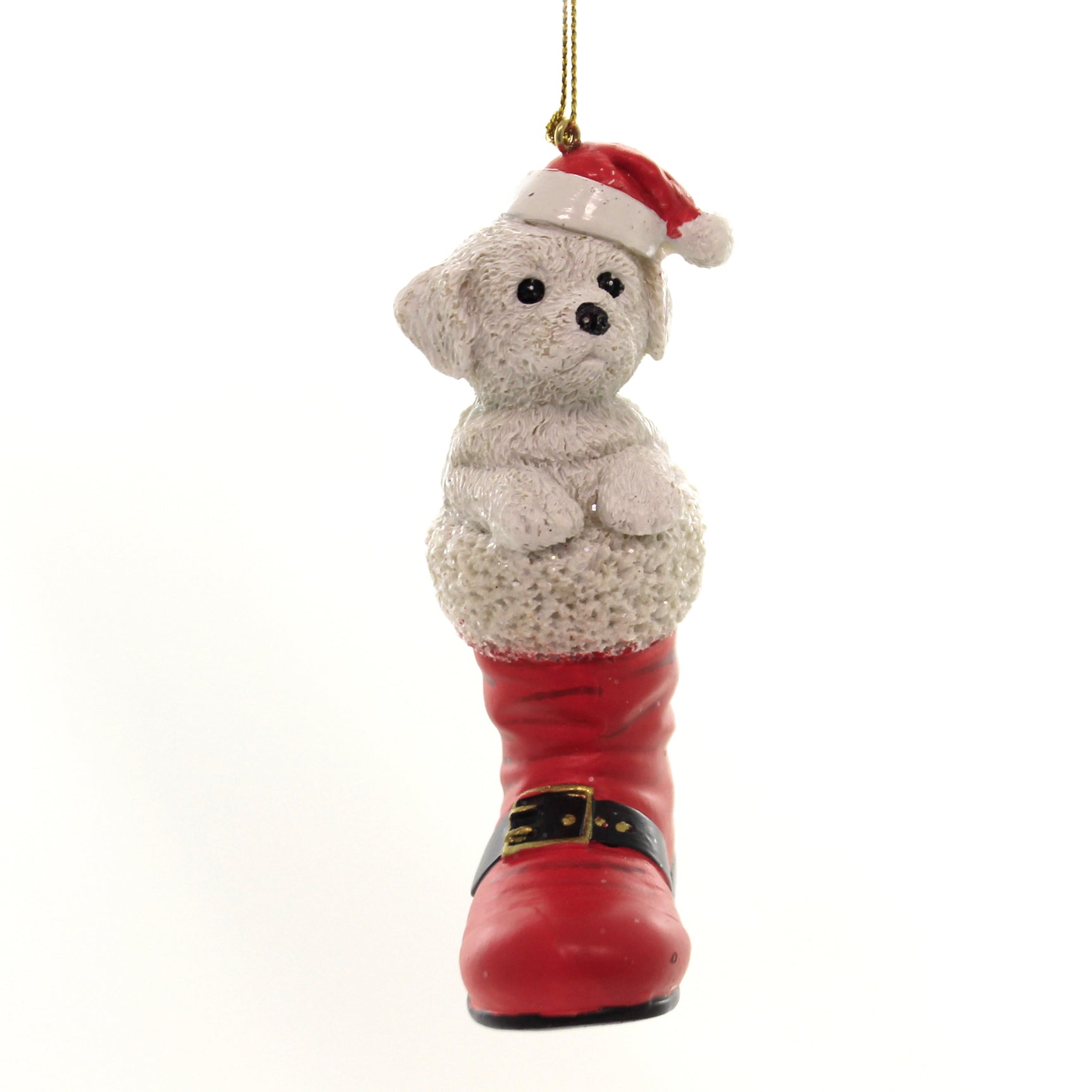 Parent-D3696 Dog In Santa Boot