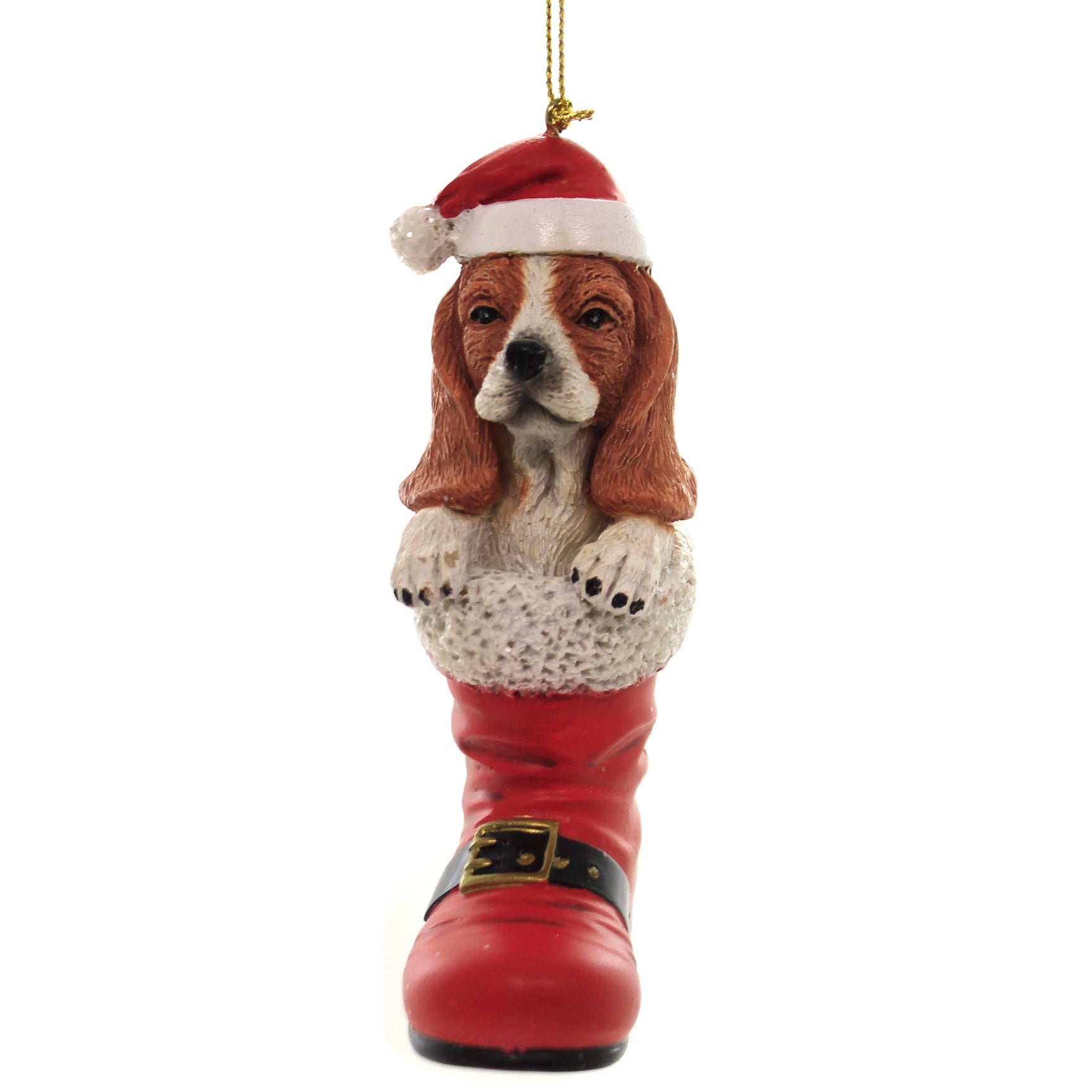 Parent-D3696 Dog In Santa Boot