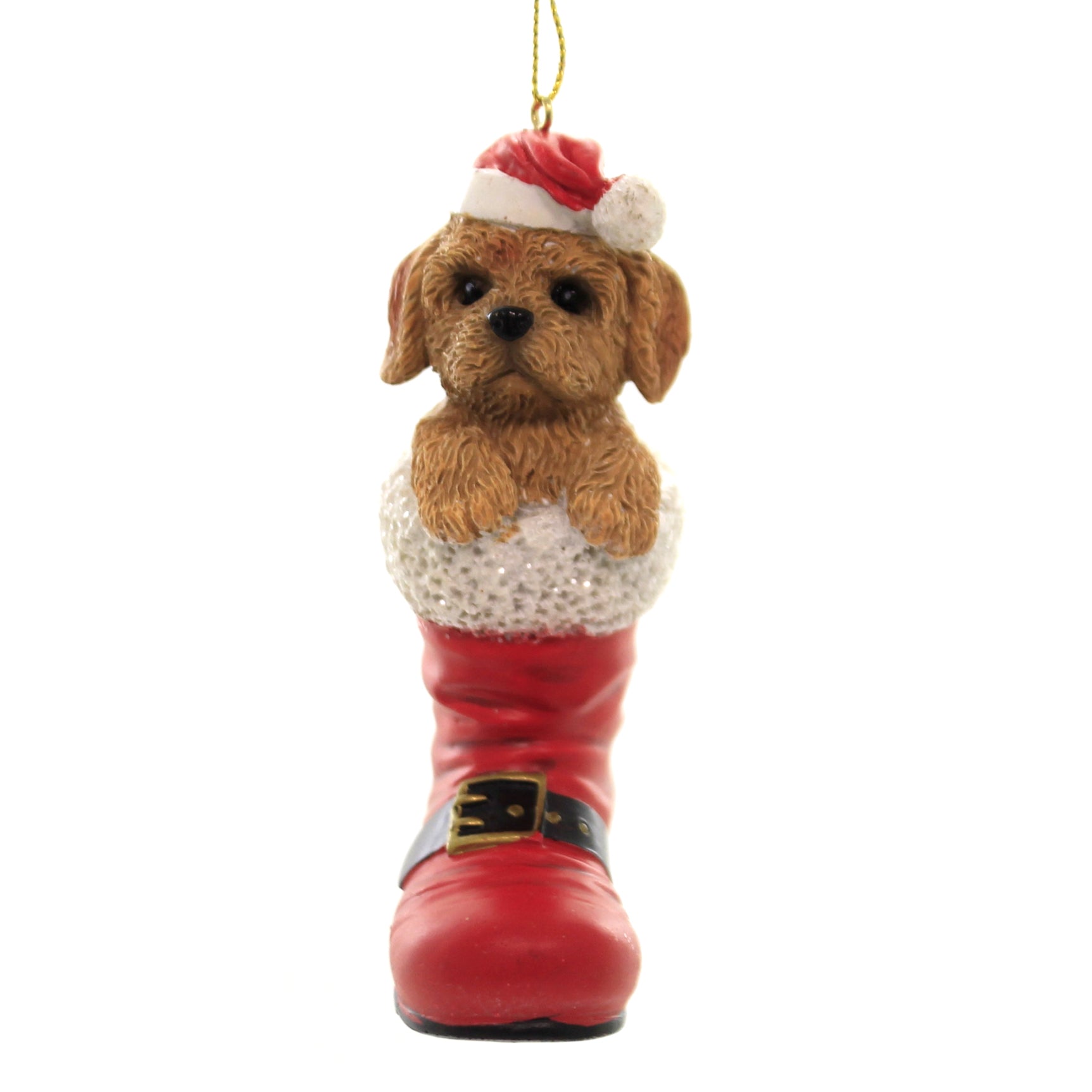 Parent-D3696 Dog In Santa Boot