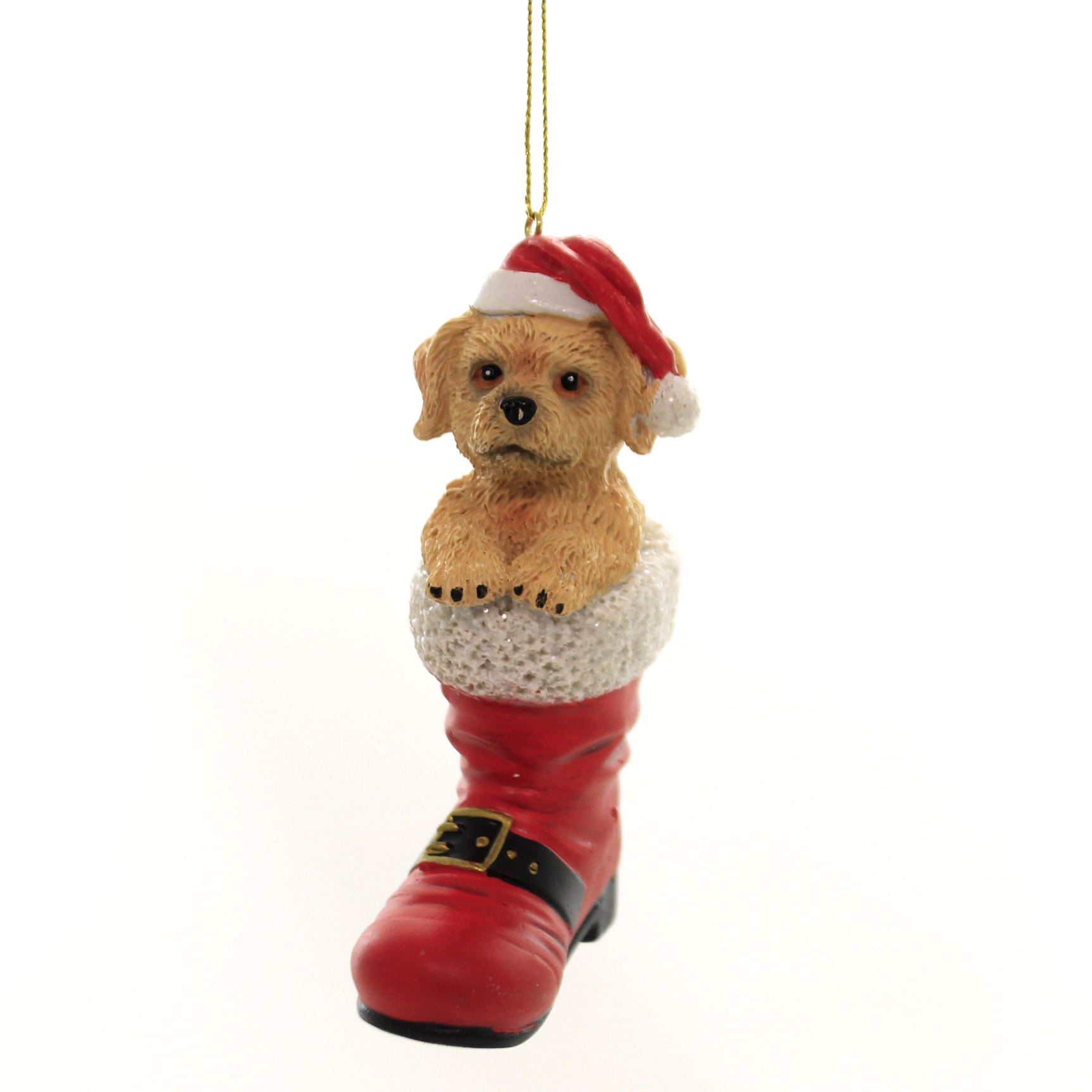 Parent-D3696 Dog In Santa Boot