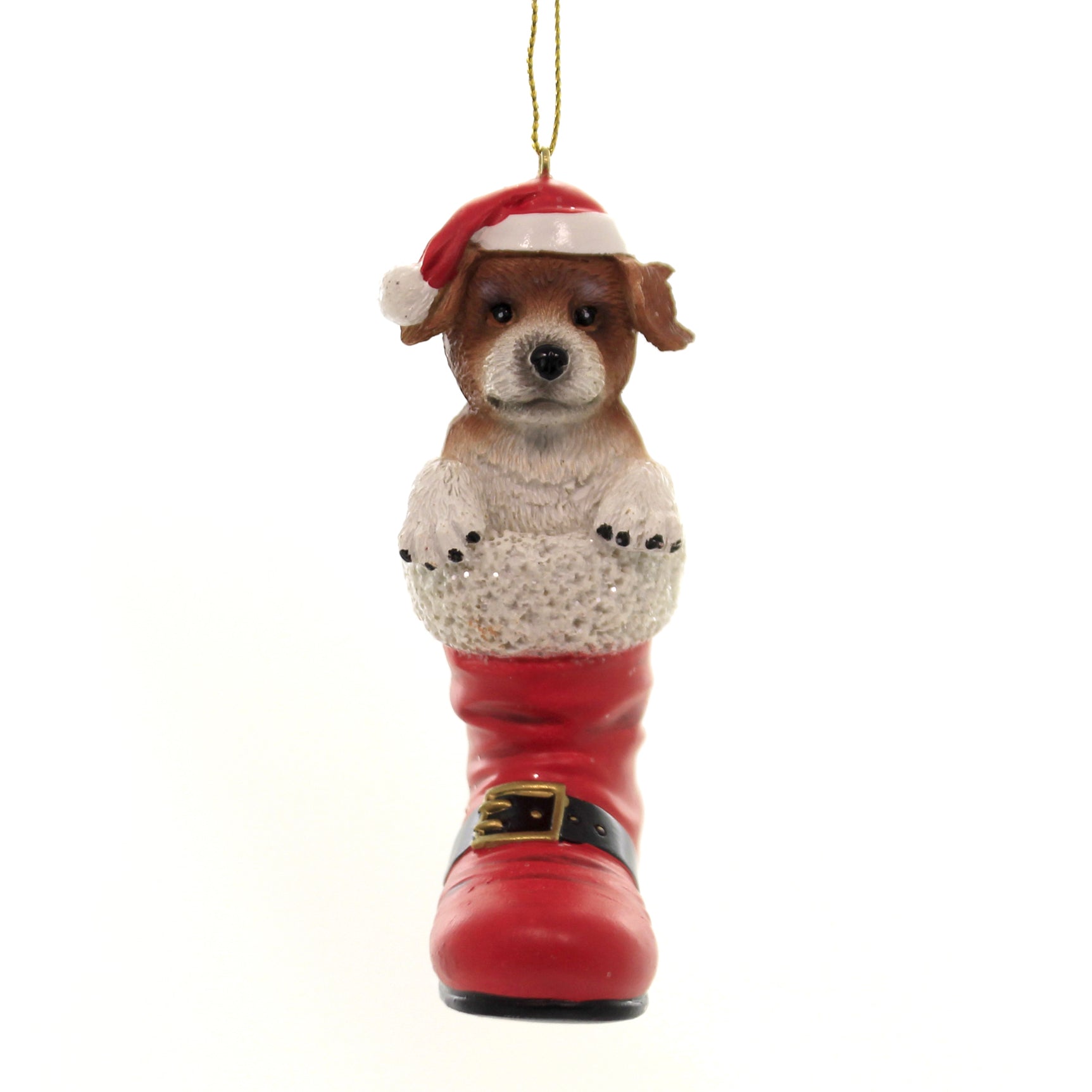 Parent-D3696 Dog In Santa Boot