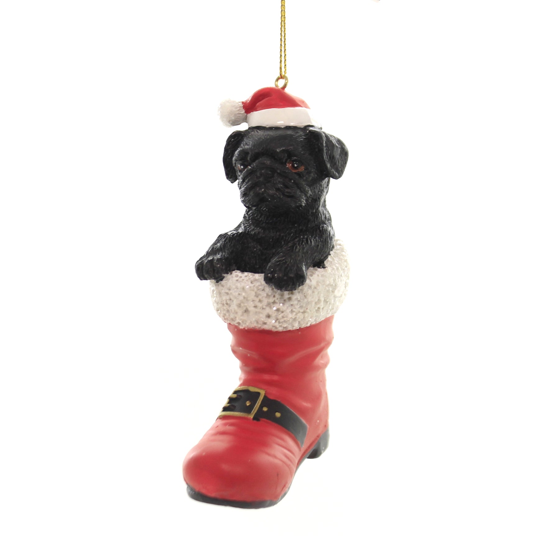 Parent-D3696 Dog In Santa Boot
