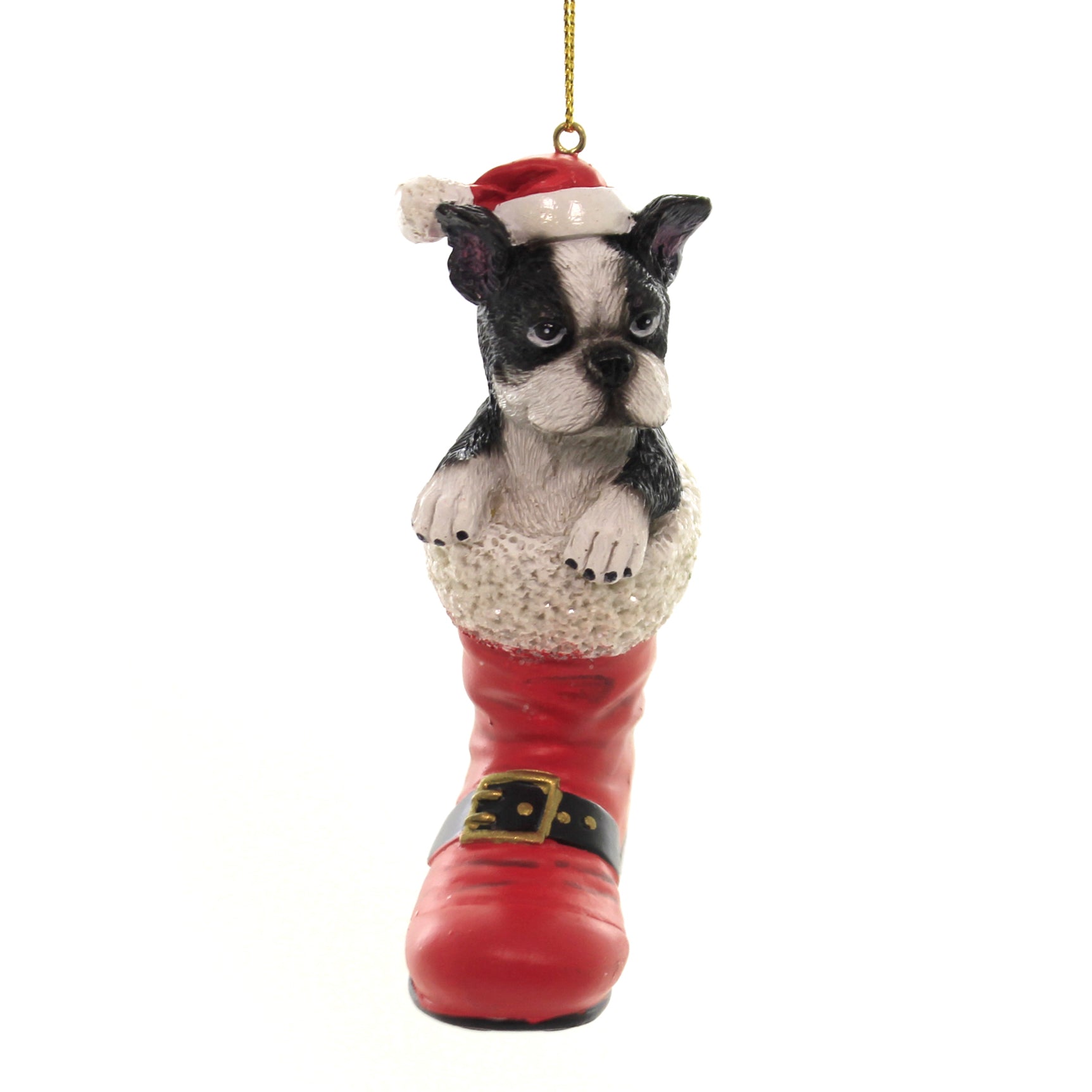 Parent-D3696 Dog In Santa Boot