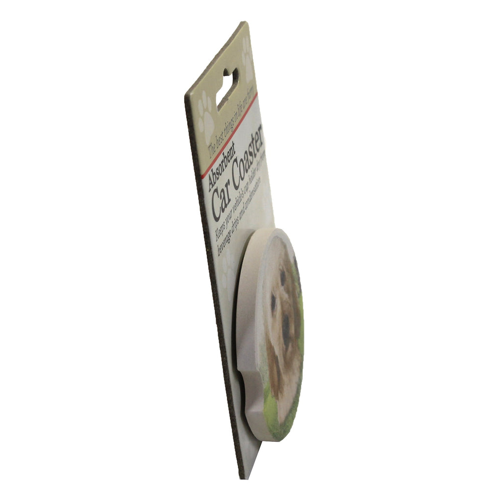 49519 Cream Labradoodle Car Coaster 231121A