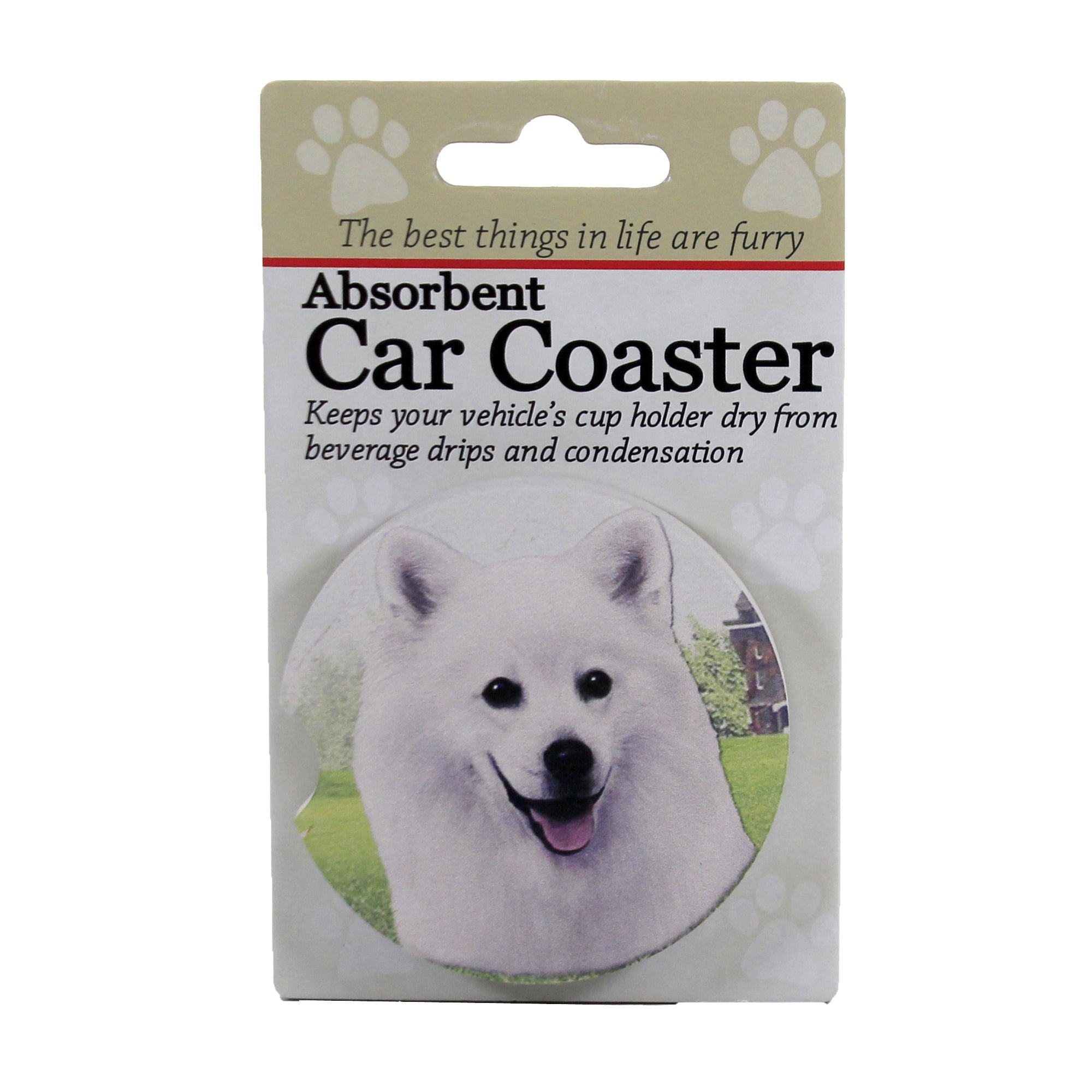 49523 American Eskimo Car Coaster 23185.