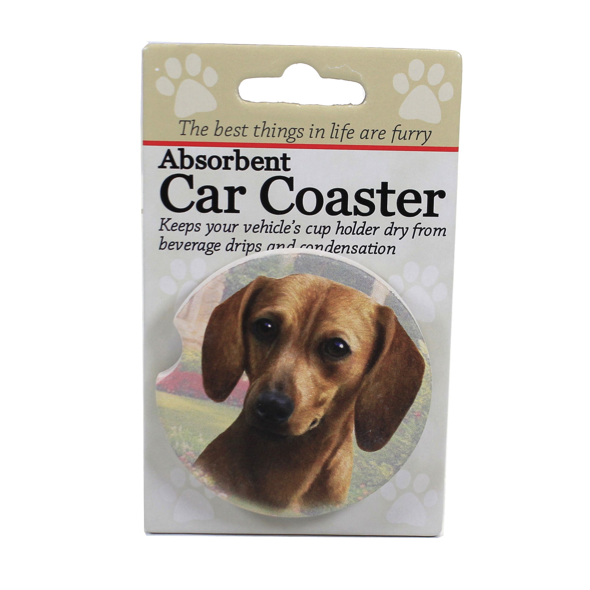 49565 Red Dachshund Car Coaster 23113