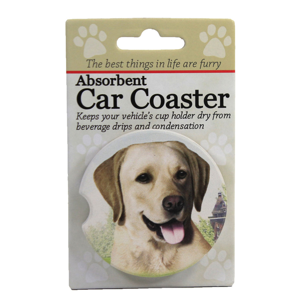49566 Yellow Labrador Car Coaster 23120