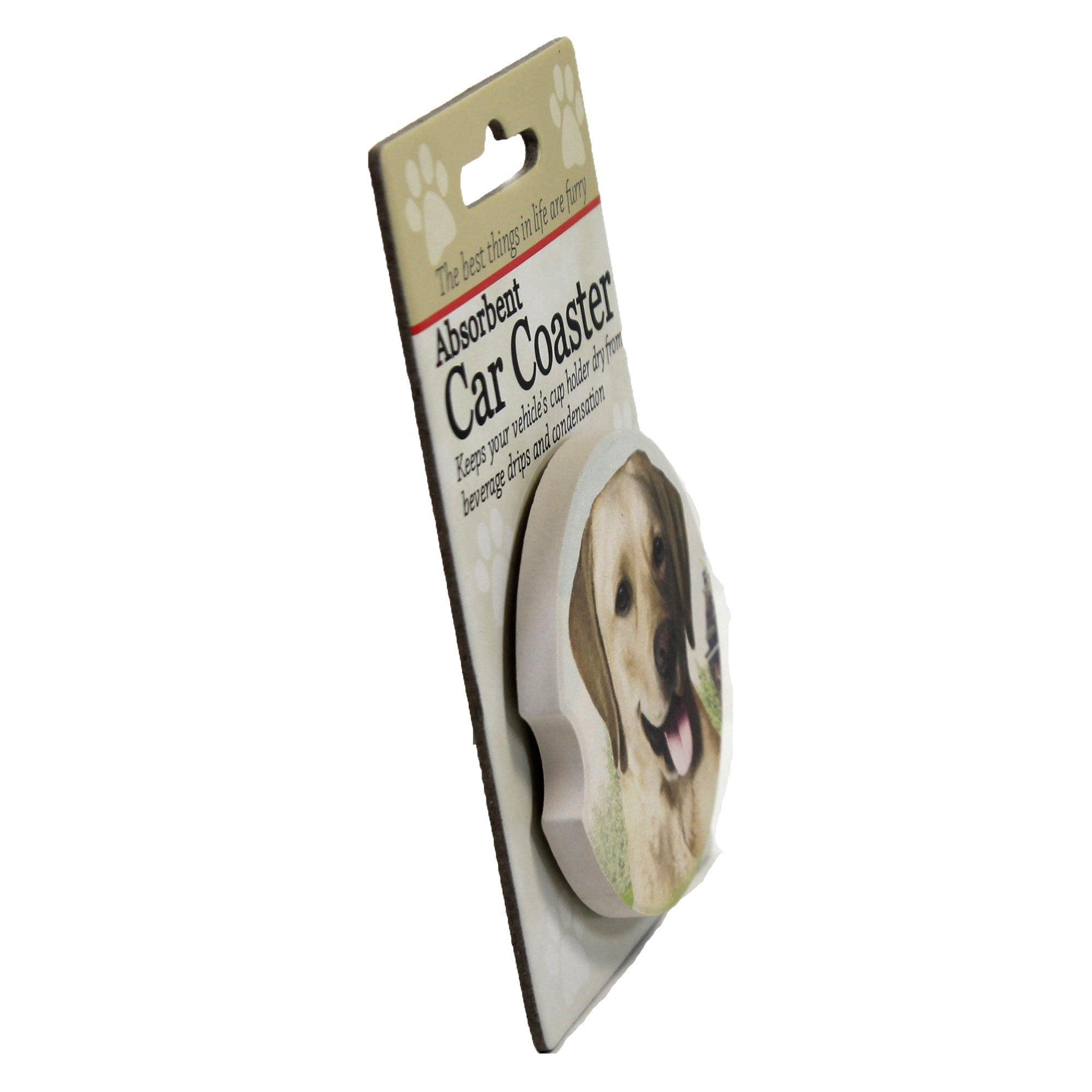 49566 Yellow Labrador Car Coaster 23120
