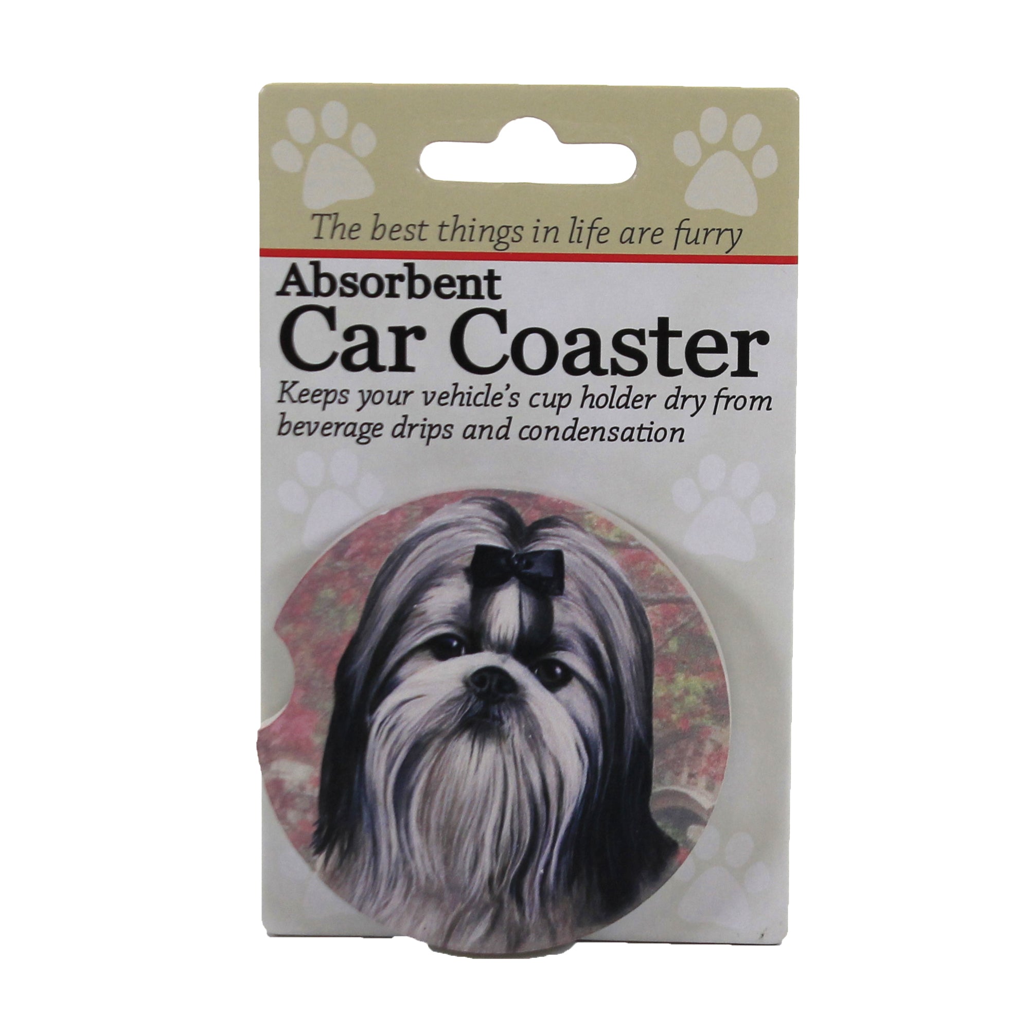49589 Shih Tzu Black & White Coaster. 23139