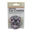 49609 Silver Tabby Car Car Coaster 2329