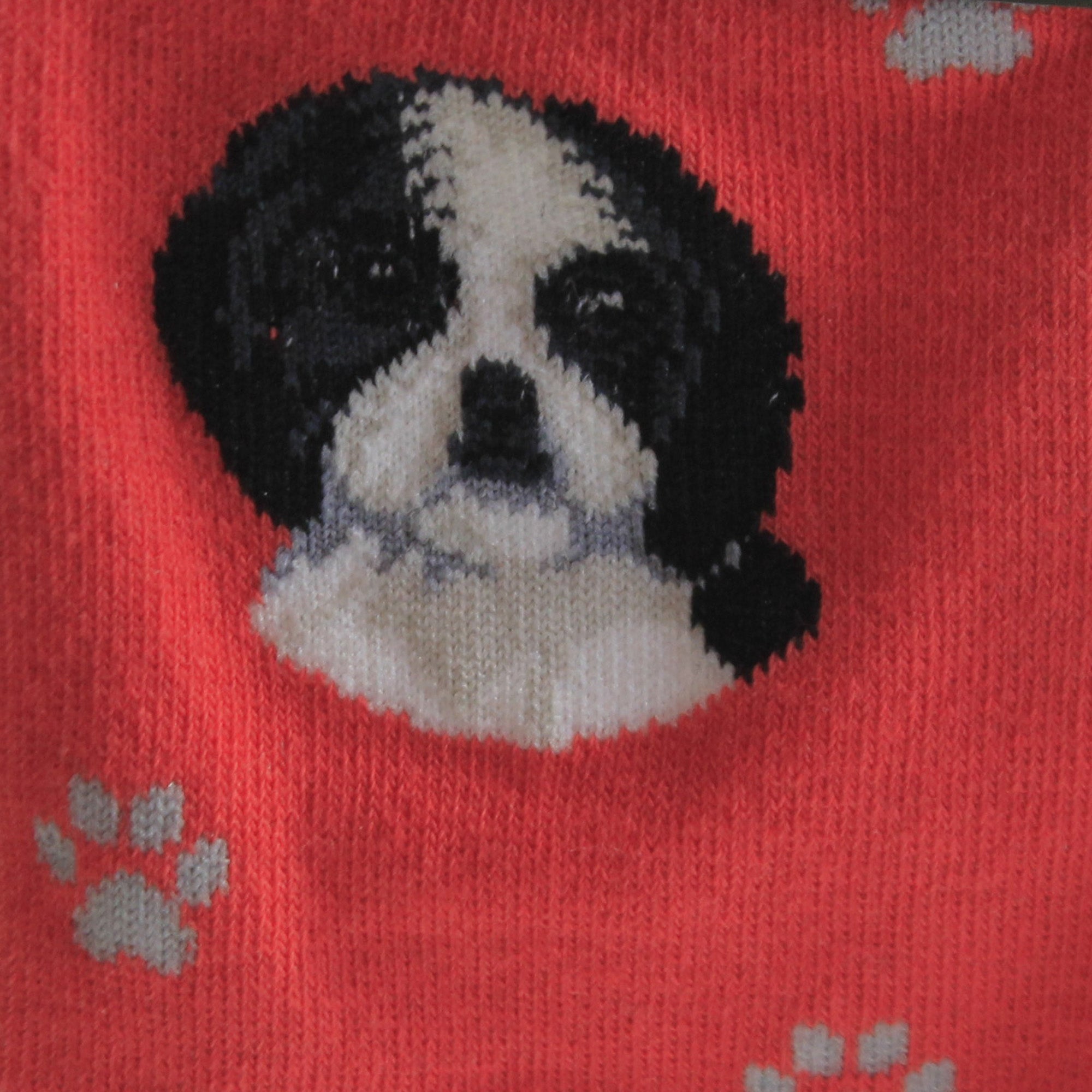 49682 Black Shih Tzu Socks 80087B