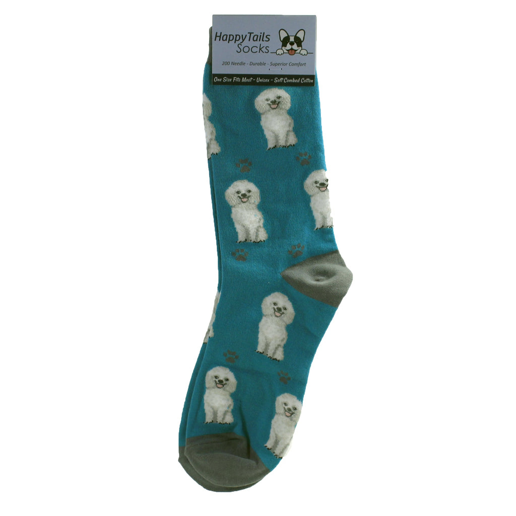 49740 White Poodle Happy Tails  Socks 800FB28