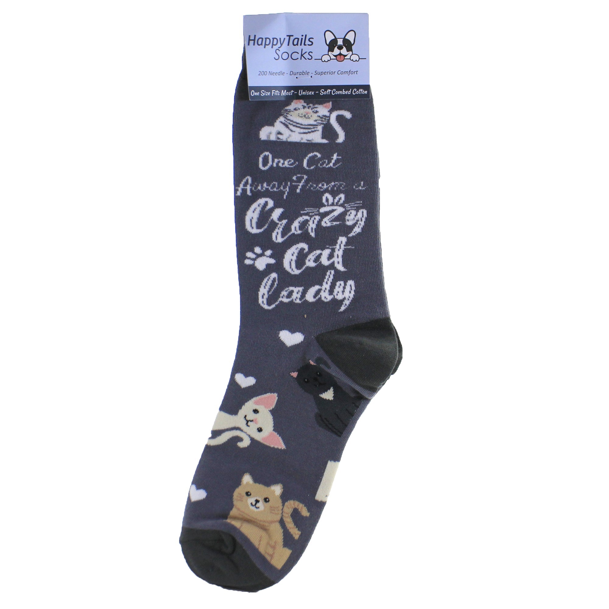 49782 Crazy Cat Lady Happy Tails Sock 801FB229
