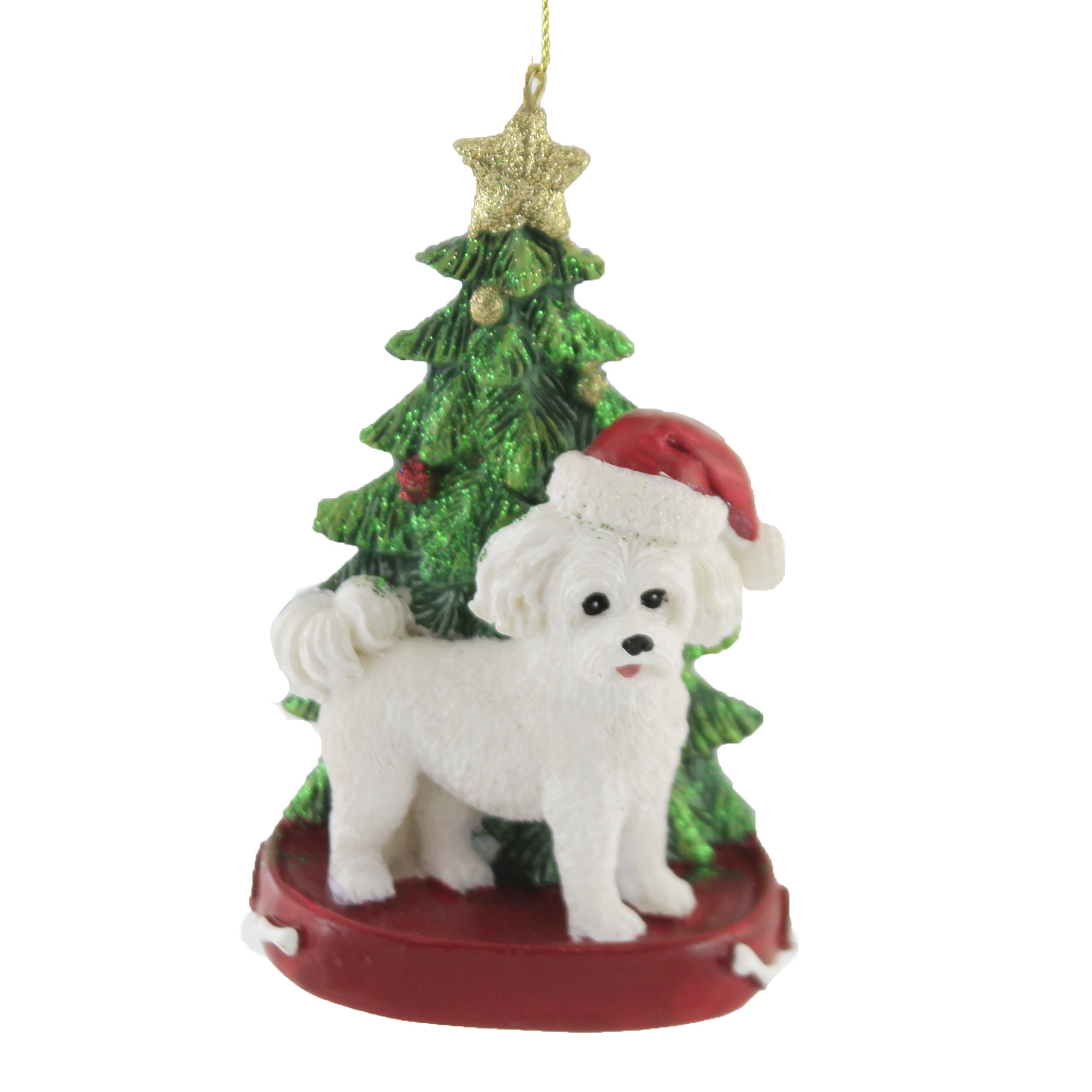 Parent-E0369 Dog With Green Tree