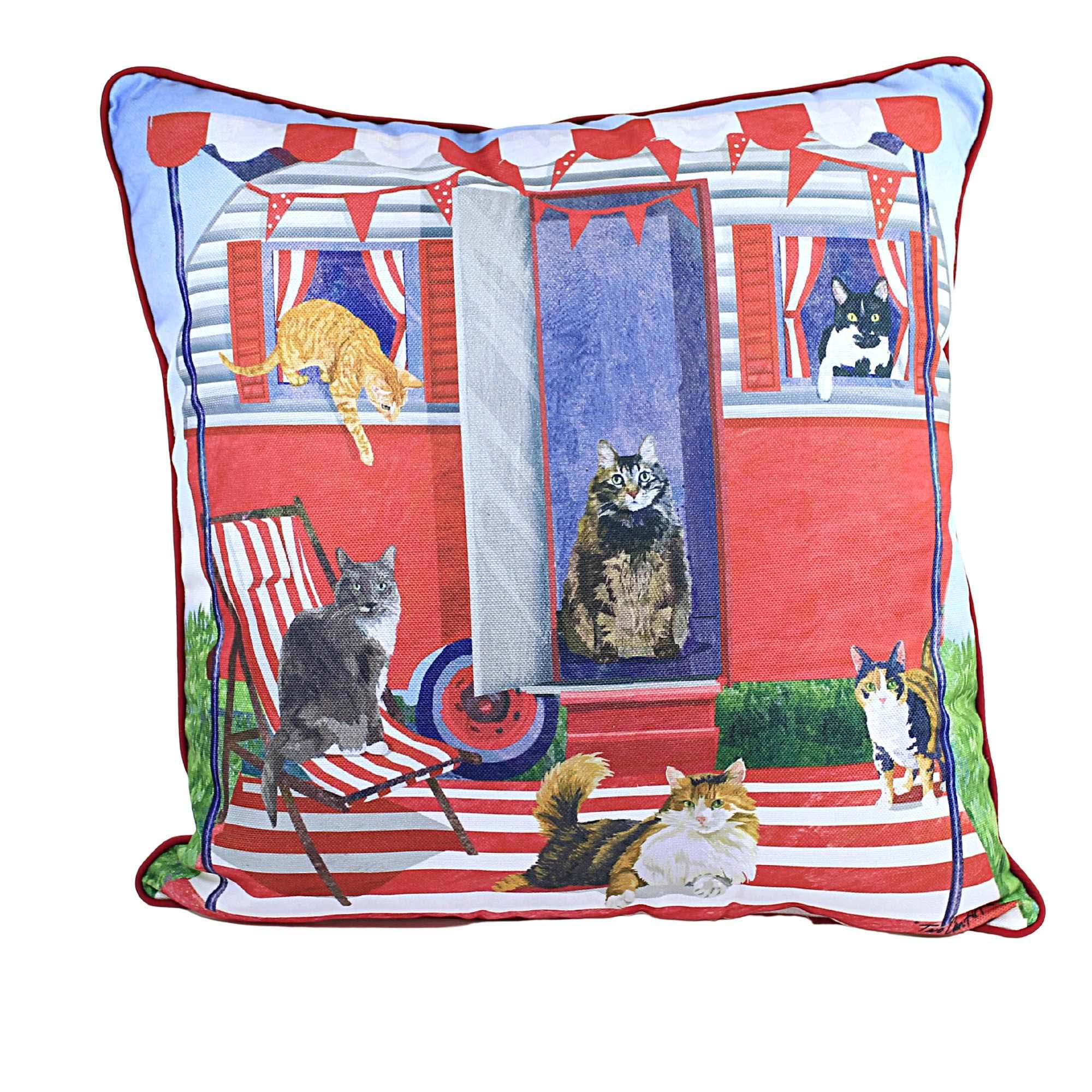 55239 Cat Caravan Pillow C86144214
