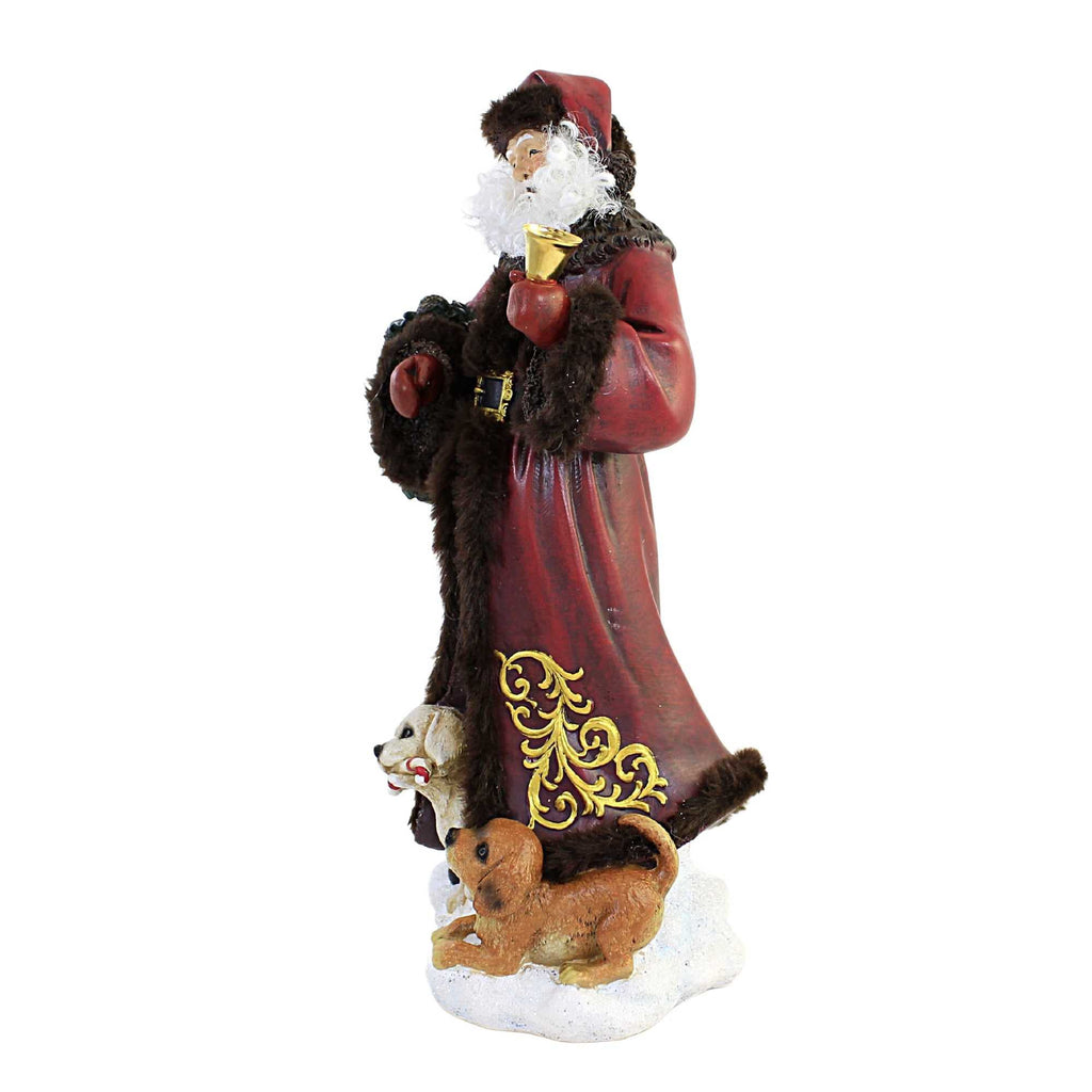 56125 Santa With Puppies Figurine 633372