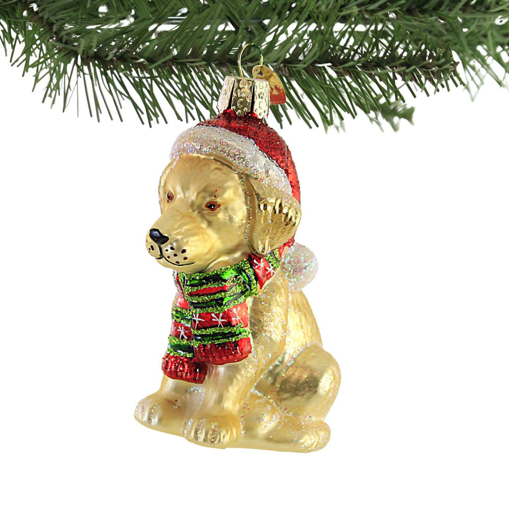 57031 Holiday Yellow Labrador Puppy 12639