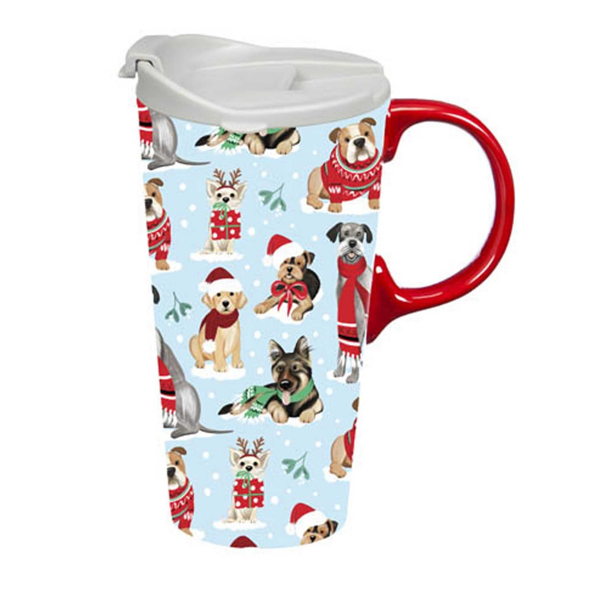 57406 Winter Dogs  Travel Mug 3CTC049606
