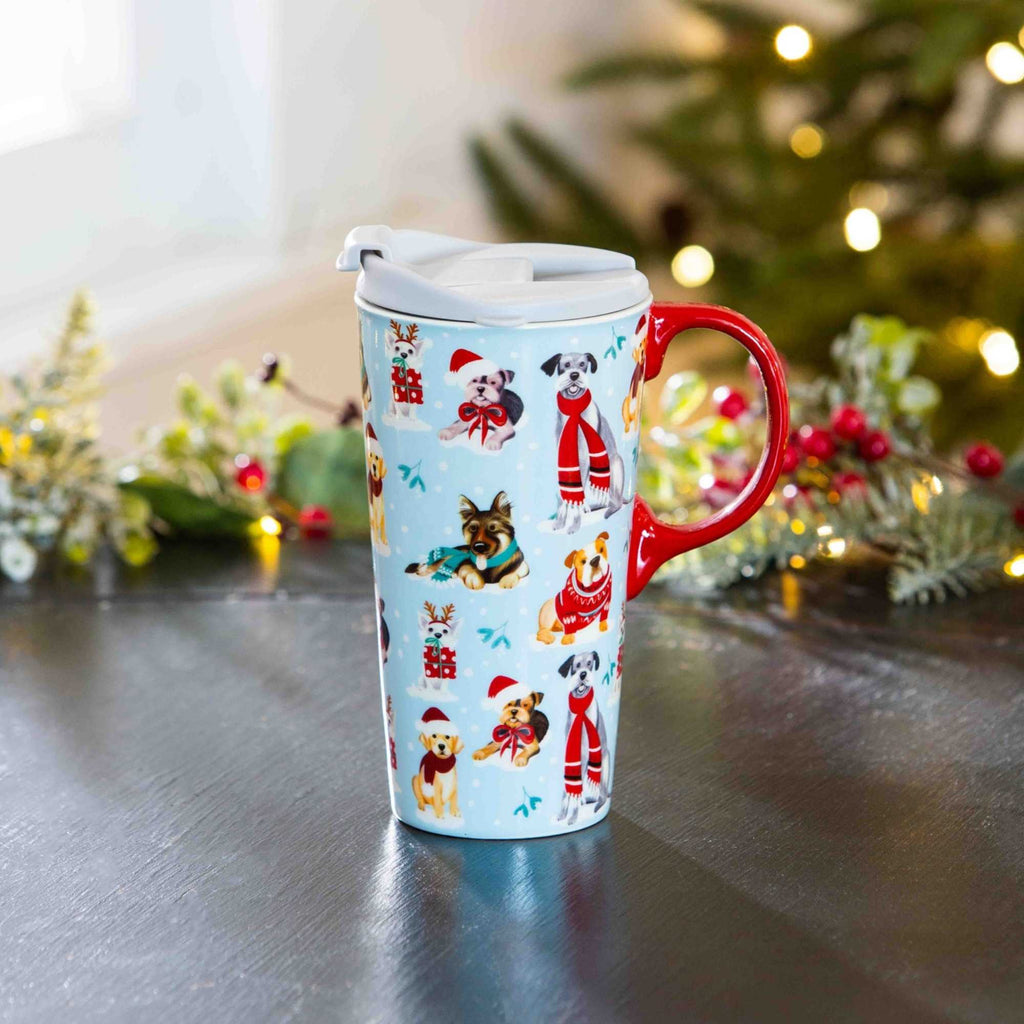 57406 Winter Dogs  Travel Mug 3CTC049606