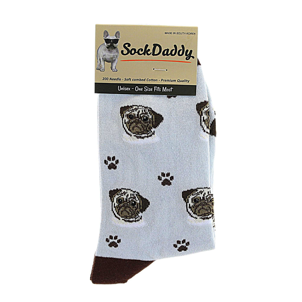 57650 Pug Sock Daddy Socks . 80031PALEBLUE