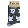 57652 Westie Dog Socks . 80045BLACK