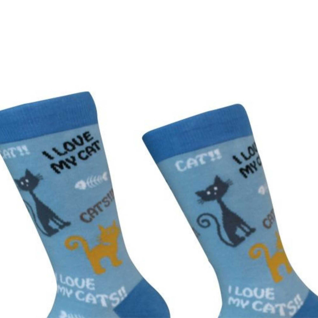 57653 I Love My Cat Sock Daddy Socks . 801229LIGHTBLUE