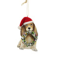57783 Puppy With Wreath Ornament TJ0184