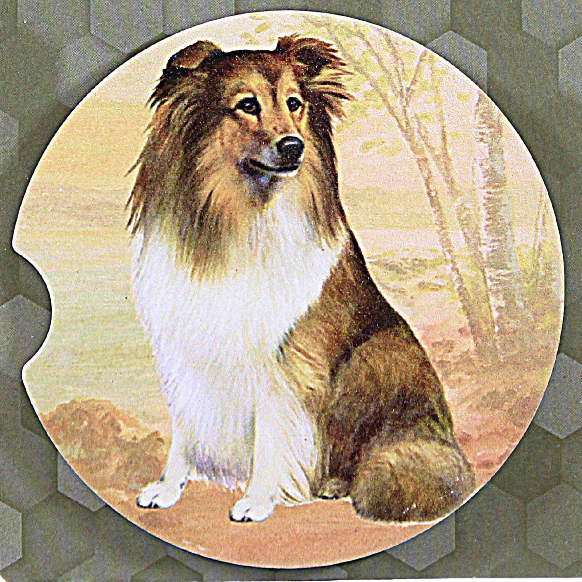 60607 Sheltie Car Coaster 23337