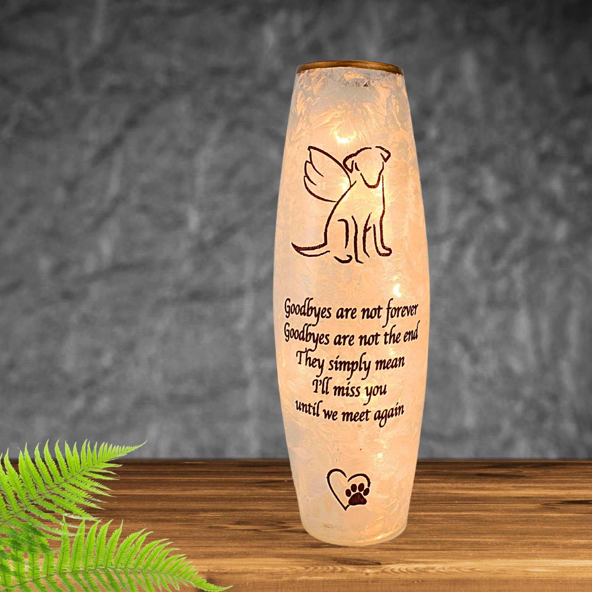 60797 Best Friend Dog Pre-Lit Vase BGD9209