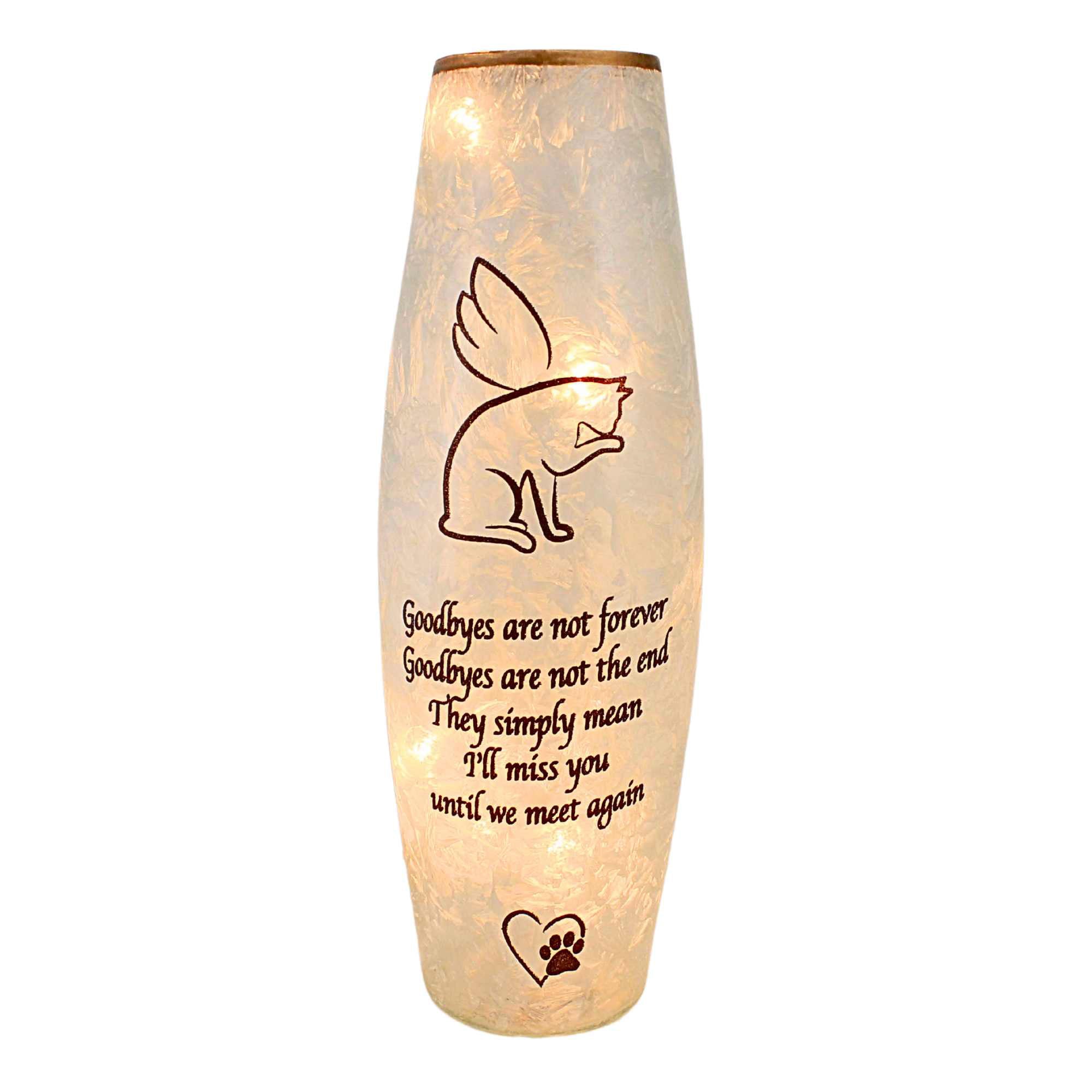 60798 Best Friend Cat Pre Lit Vase BGC9209