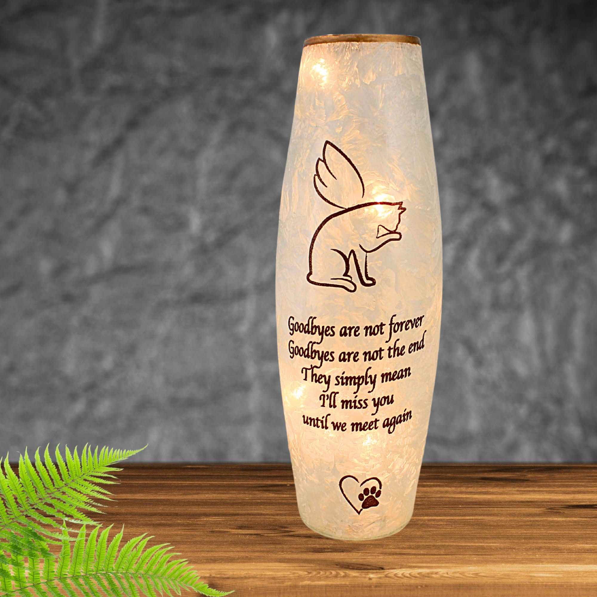 60798 Best Friend Cat Pre Lit Vase BGC9209