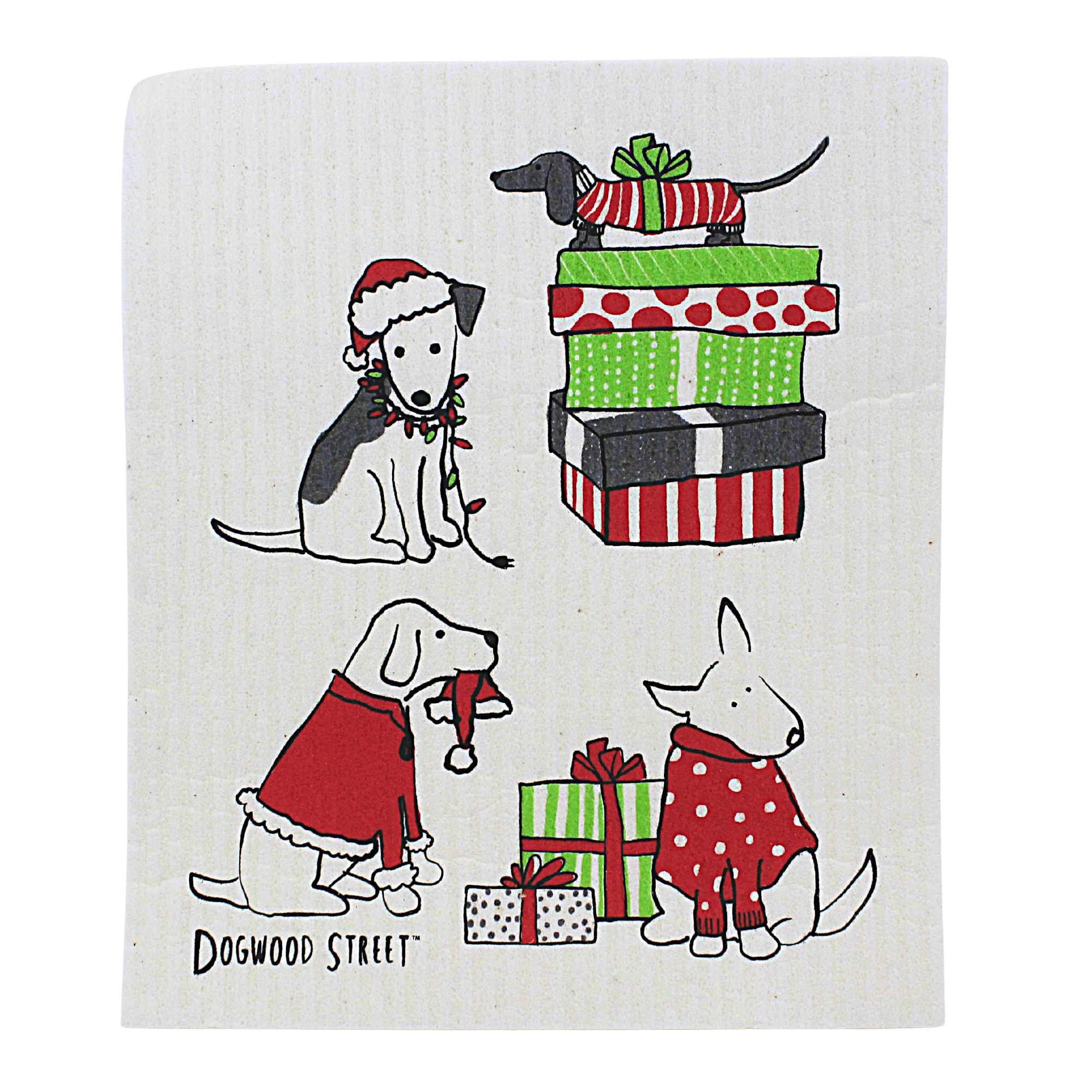 60919 Holiday Dogs Dishcloths 84ASDHOLIDOGS